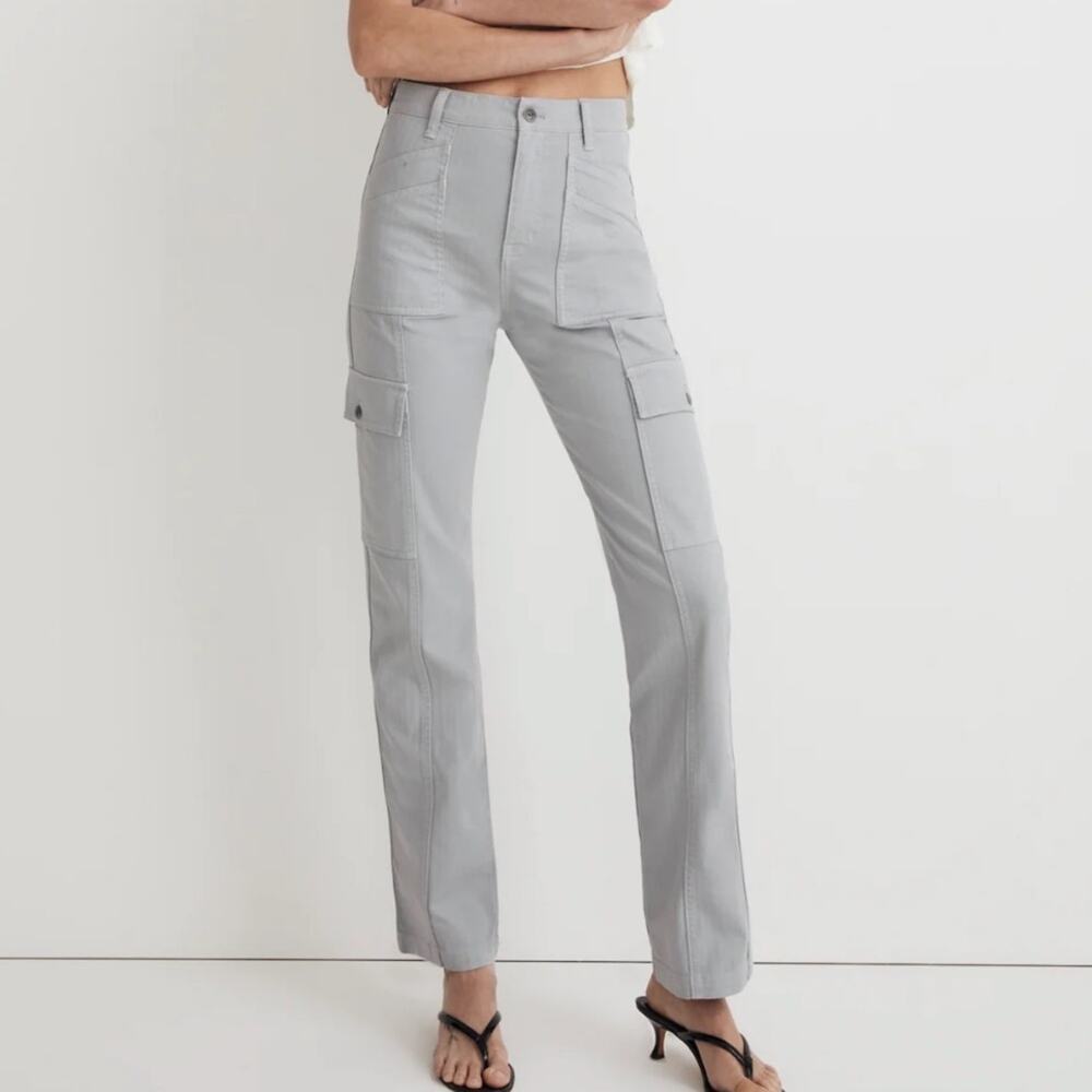 Madewell The Garment-Dyed '90s Straight Cargo Pants in Solstice